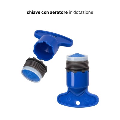 Miscelatore Jazz monocomando per lavabo in cromo lucido installazione rapida