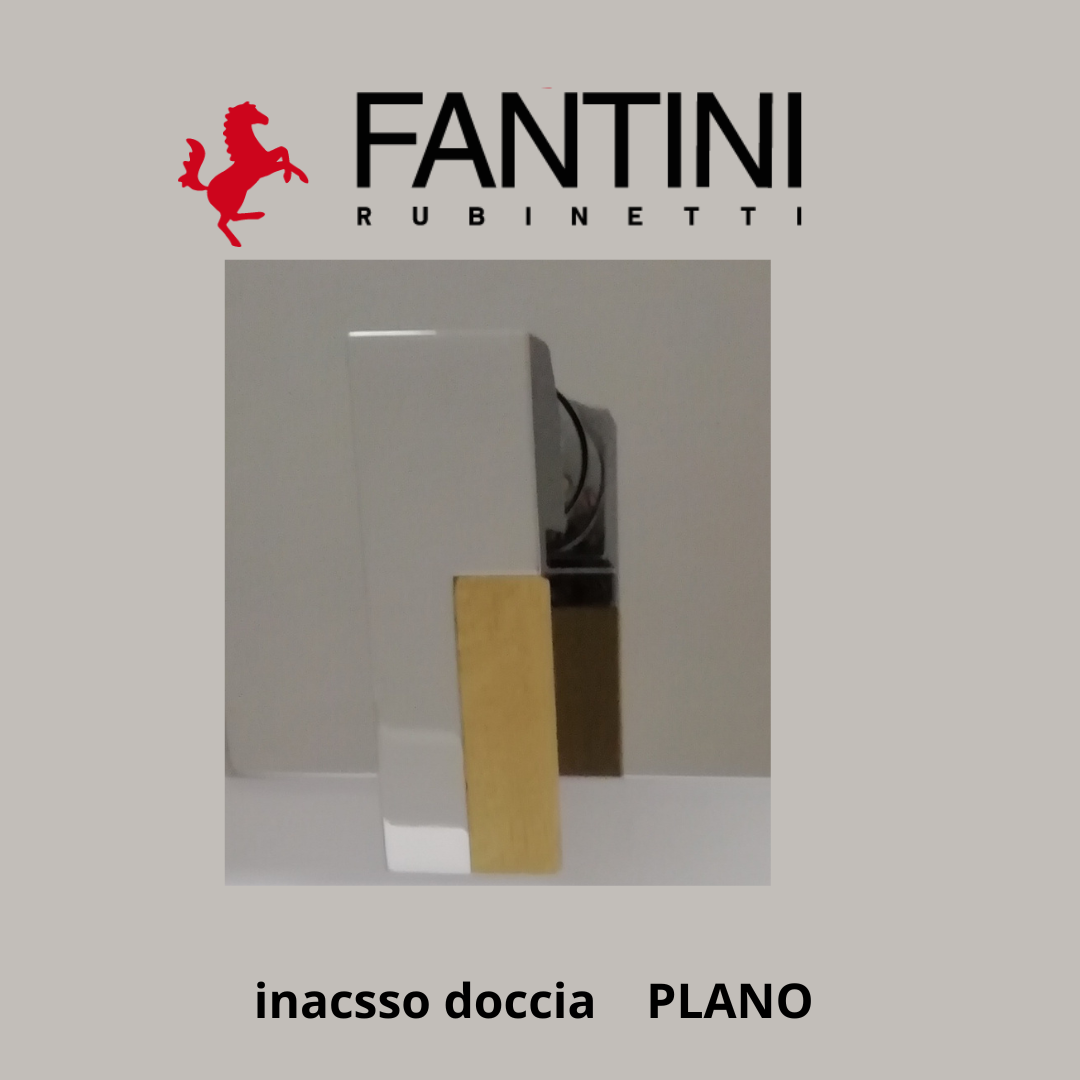Fantini Plano miscelatore incasso doccia completo di maniglia