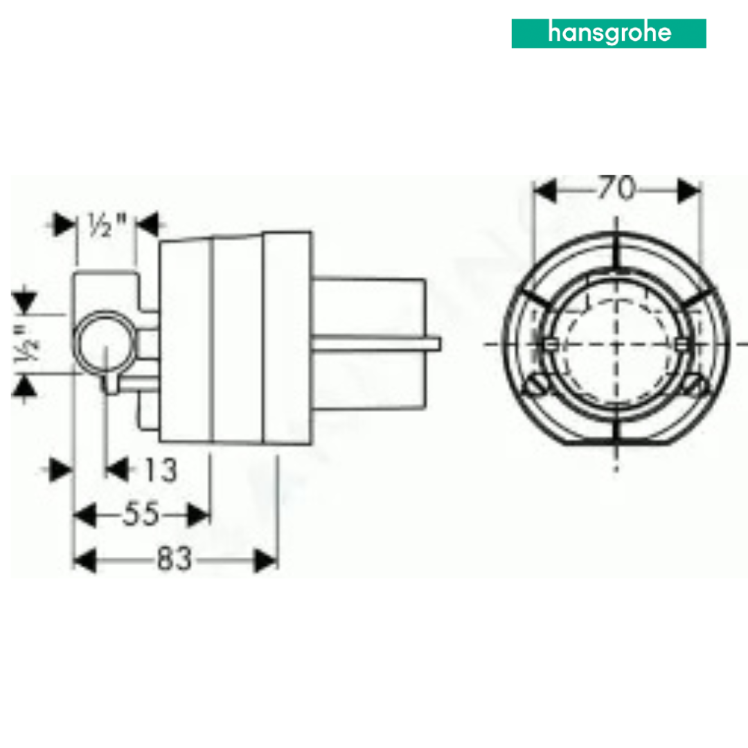 Hansgrohe Talis S2 Set Doccia esterno completo di parte incasso