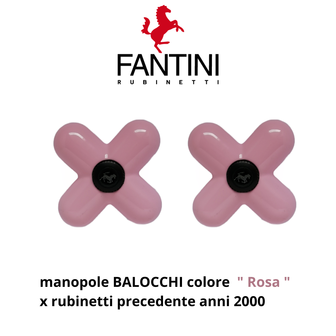 Fantini I Balocchi maniglia ROSA con placchetta e cappuccio