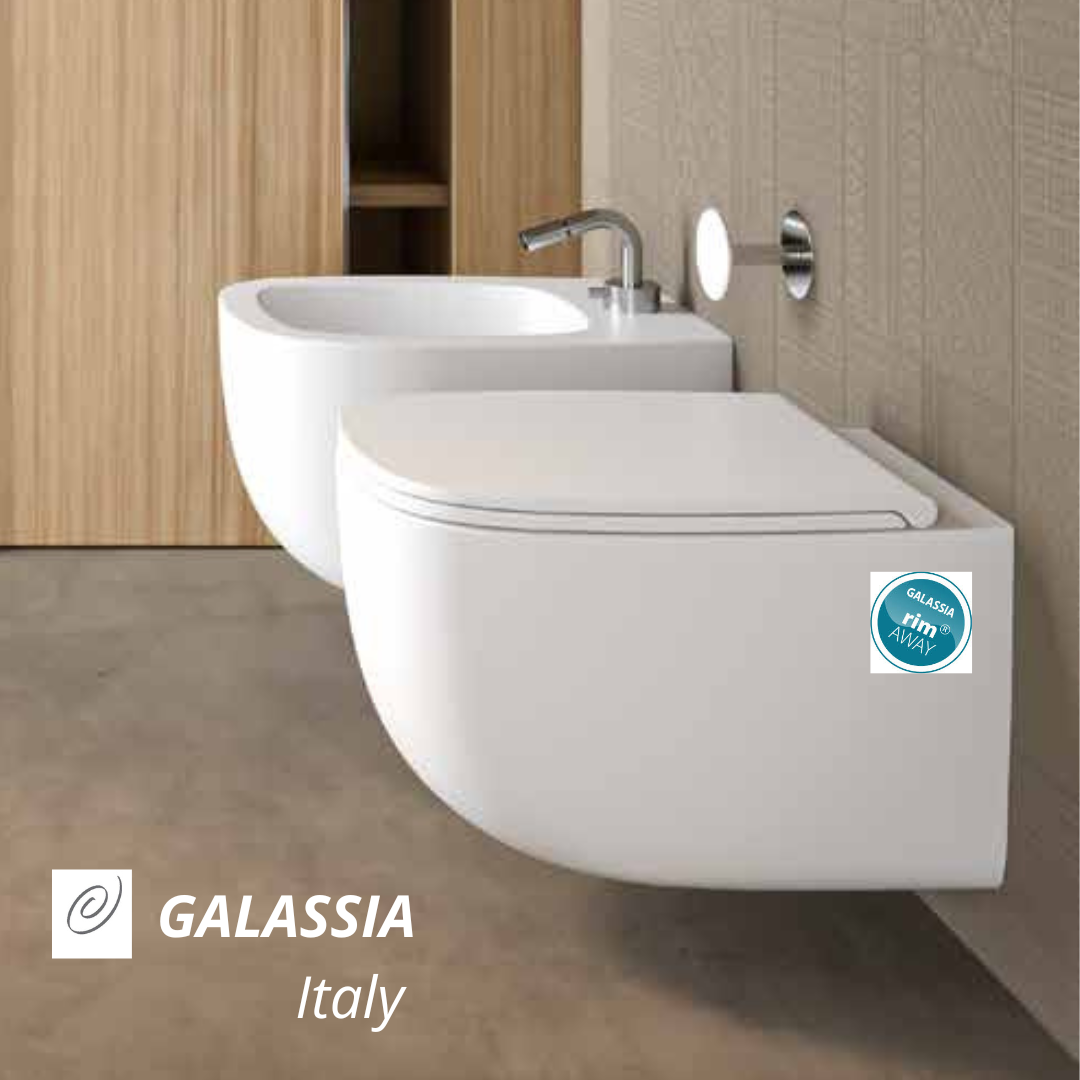 Galassia Lola set vaso, copri vaso, bidet