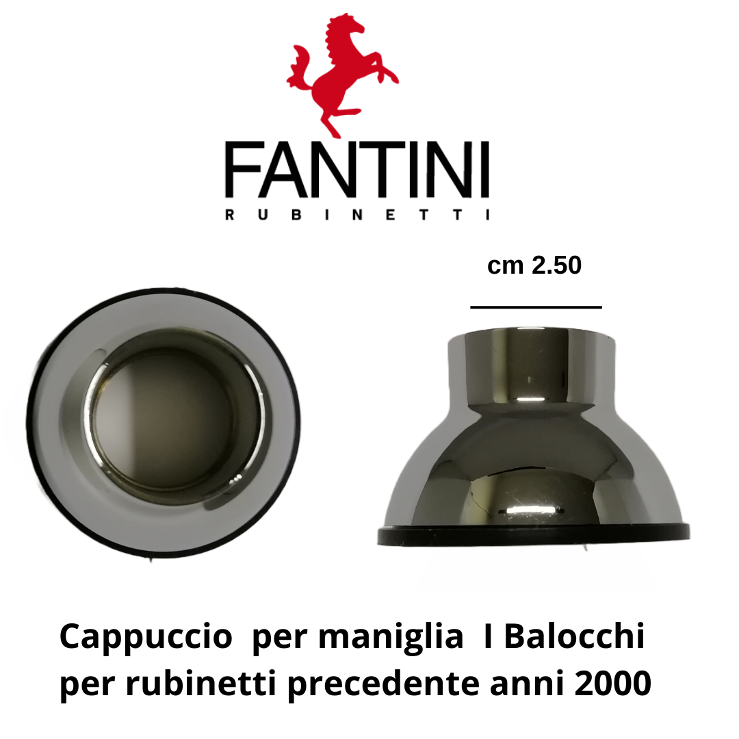 Fantini I Balocchi coppia maniglie Marrone con placchetta e cappuccio