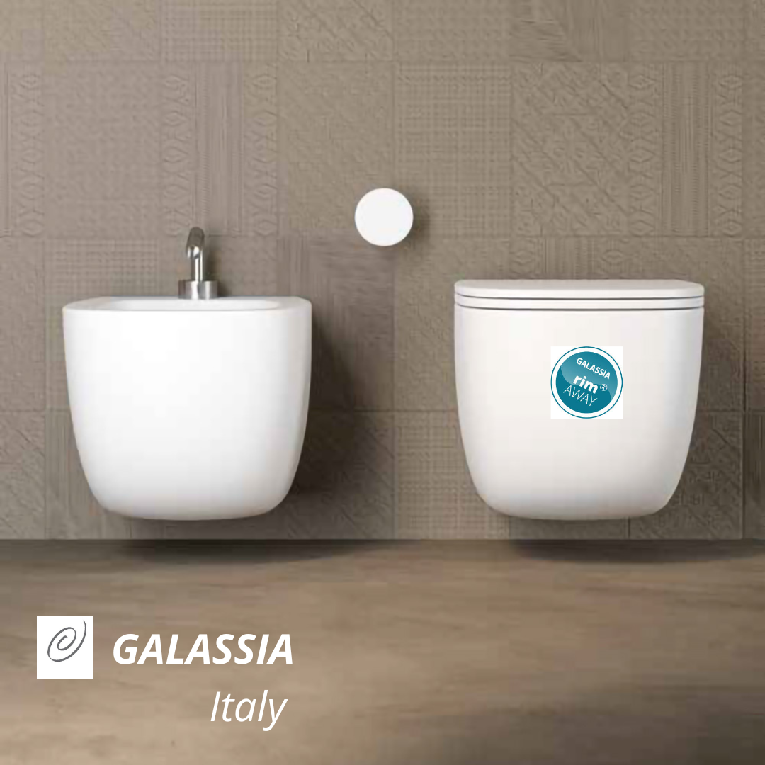 Galassia Lola set vaso, copri vaso, bidet