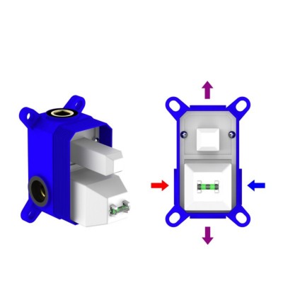 Miscelatore ONE Miscelatore monocomando ad incasso doccia con deviatore 2 vie cromo lucido con sistema install