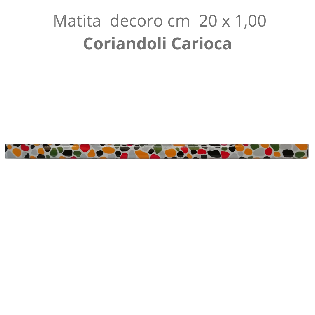 Matita in ceramica decorota cm 20 x 1,00 Carioca
