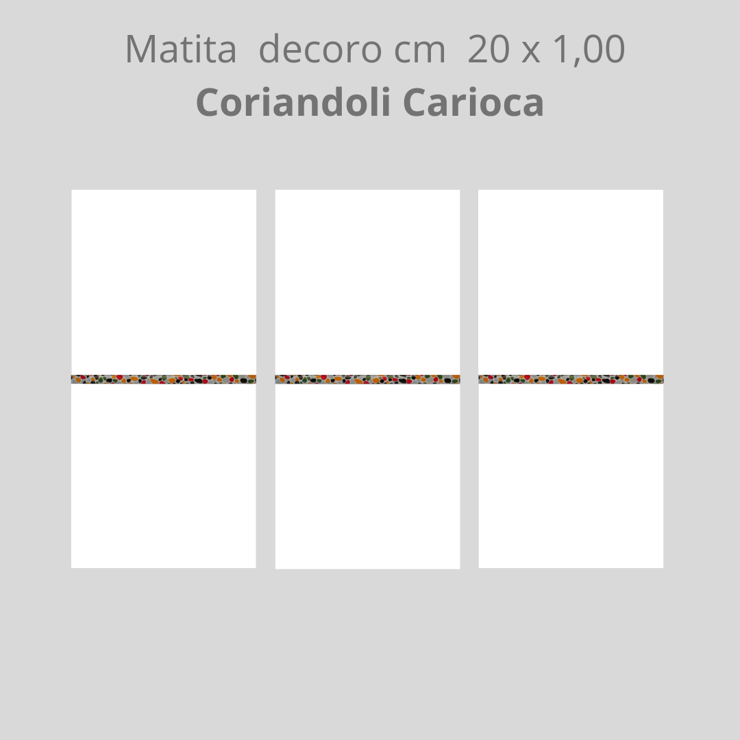 Matita in ceramica decorota cm 20 x 1,00 Carioca