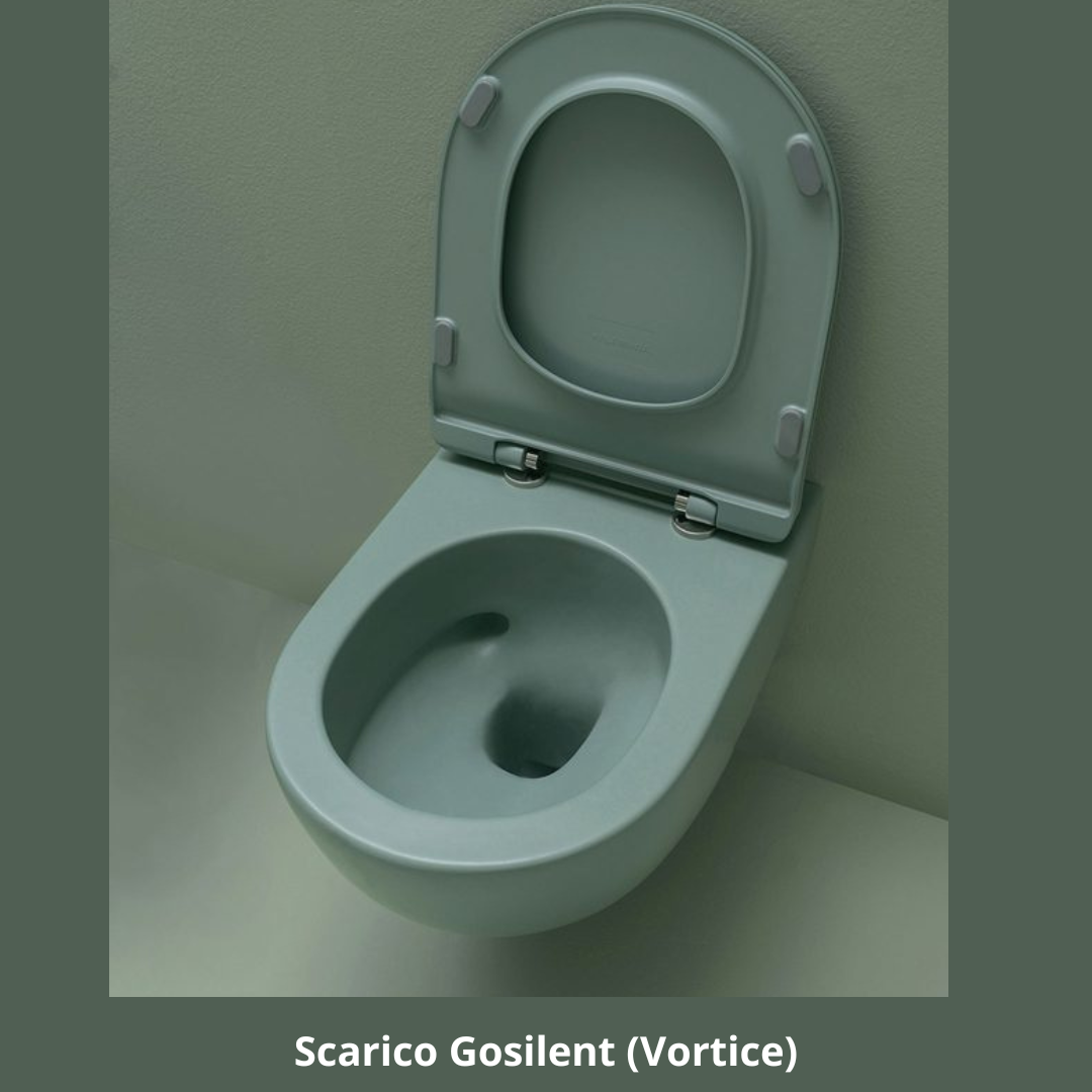 sanitari sospesi App Flaminia Verde Giada vaso GOSILENT