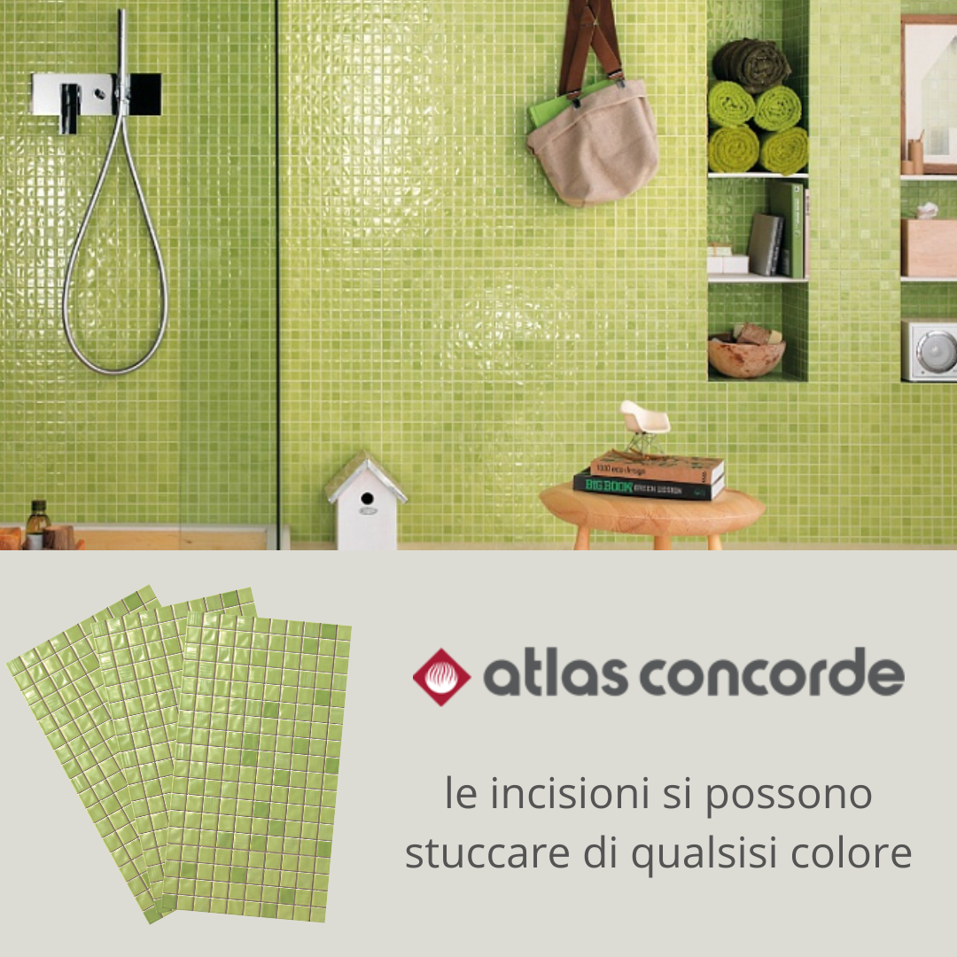 Rivestimento 25x45 preinciso a mosaico VIVACE VERDE lotto mq 30