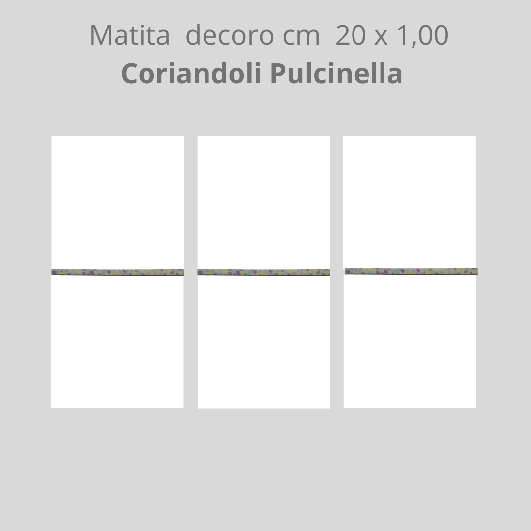 Matita in ceramica decorota cm 20 x 1,00 Pulcinella