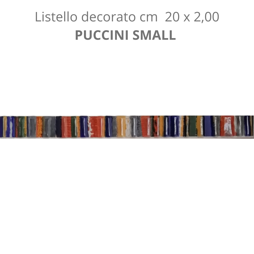 Listello in ceramica decorato PUCCINI SMALL 20 x 2,00