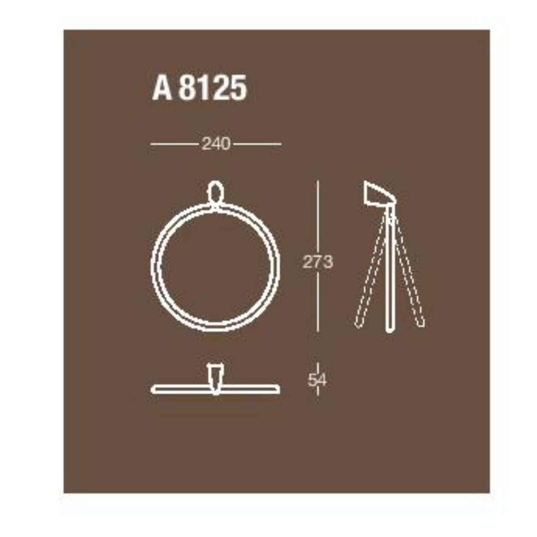 Portasalviette ad anello Oya Valli arredobagno cromato