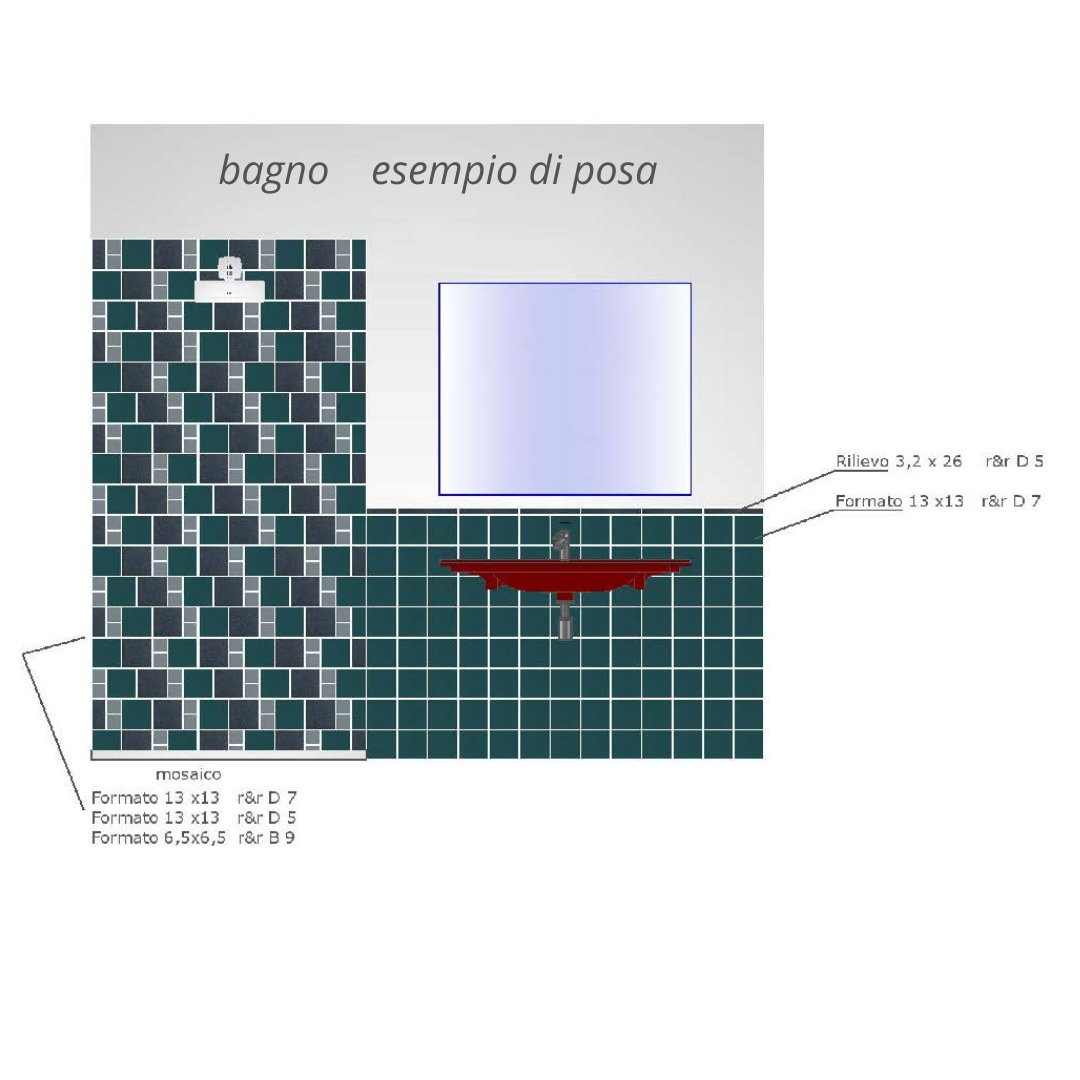 Ceramica Bardelli Riflessi & Riflessi 13x13 _ 13 x 26 _ 6,5 x 26