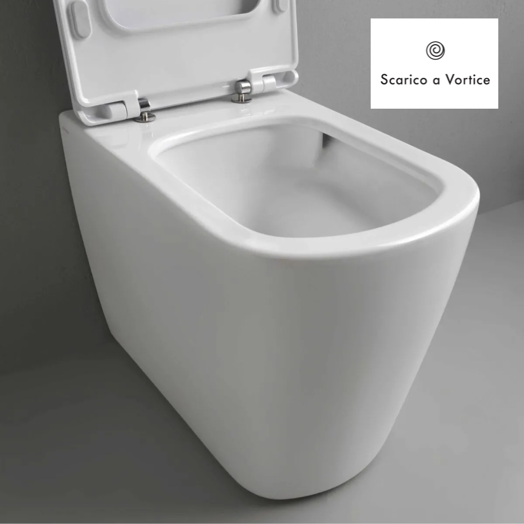 Sanitari sospesi Azzurra Aurea vaso scarico Vortex bianco lucido