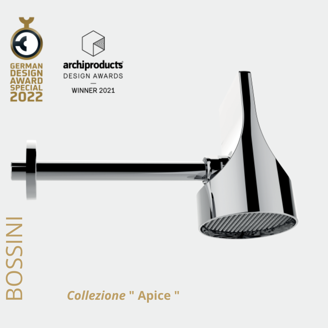Bossini soffione APICE-SPOT in ABS Ø100mm orientabile