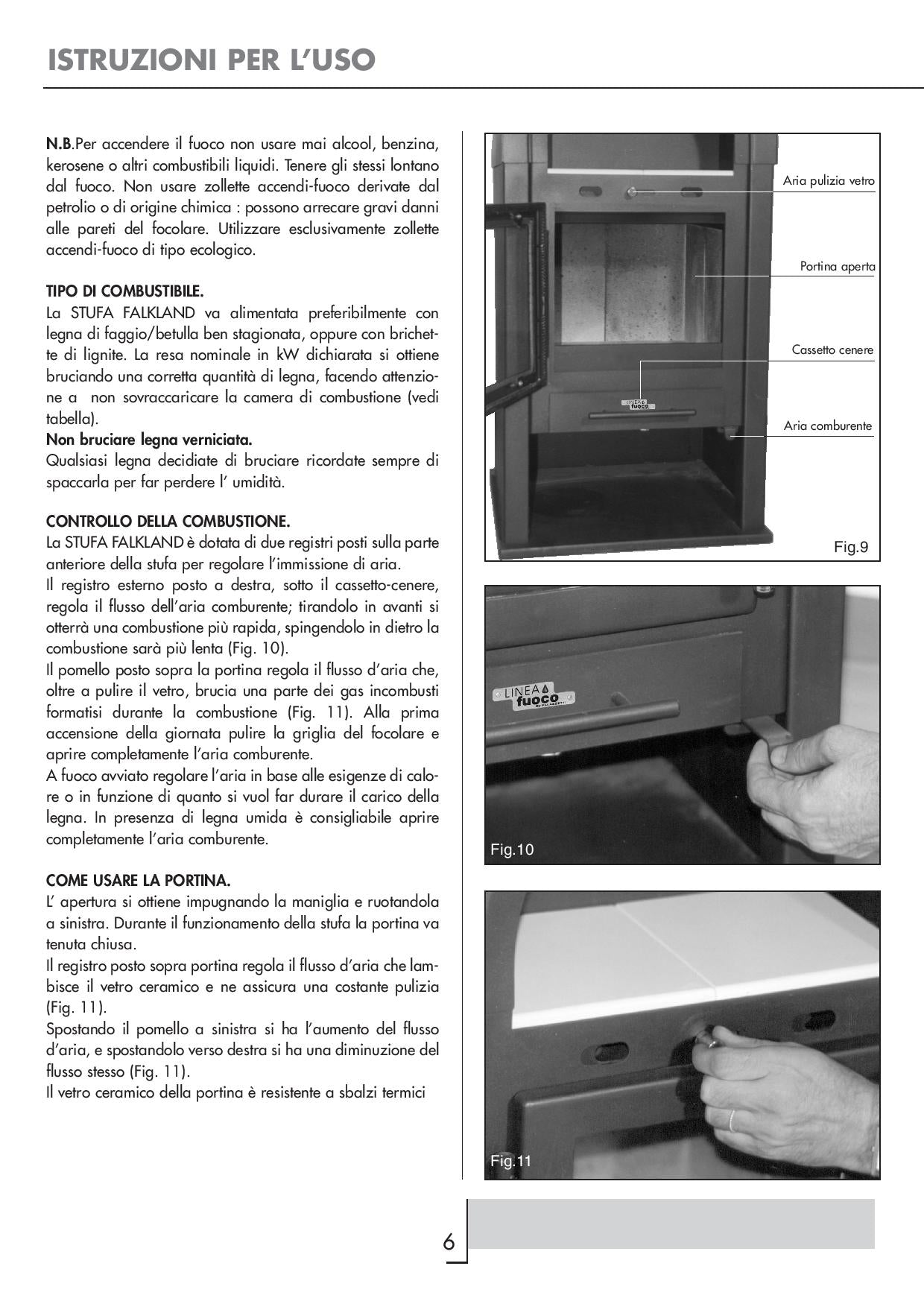 Stufa a legno Kcal/h 4.300- KW 5 PALAZZETTI