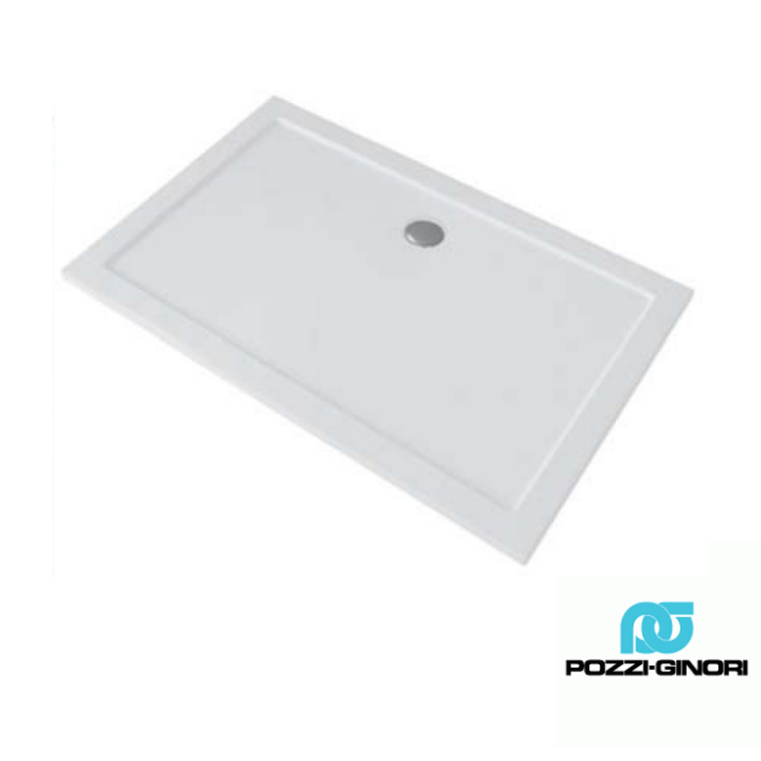 Piatto doccia rettangolare 80x100 Ground acrilico Pozzi Ginori