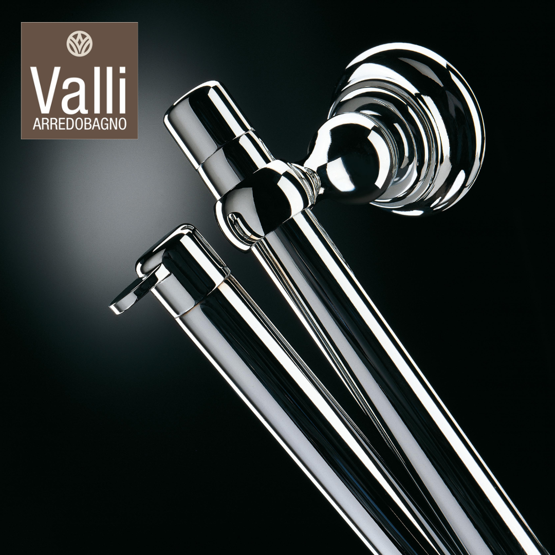 accessori bagno cromo lucido Vittoria Valli Arrdebagno set 8 pezzi
