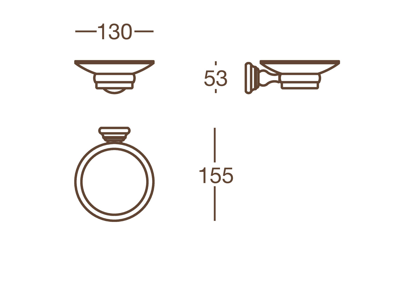 accessori bagno cromo lucido Vittoria Valli Arrdebagno set 8 pezzi