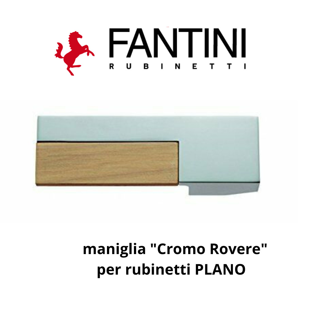 Fantini Plano maniglia cromo-rovere