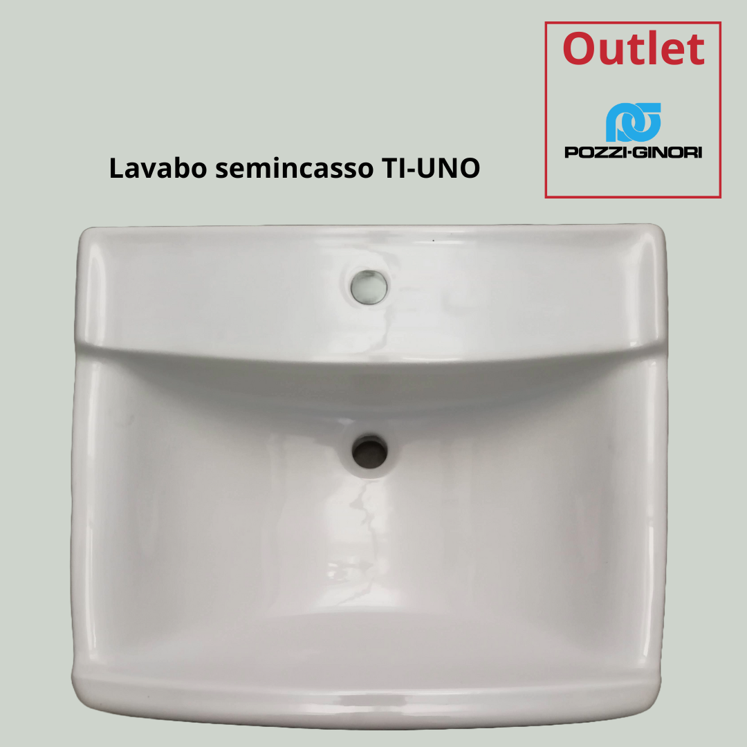 Pozzi Ginori T-UNo  lavabo semincasso per mobile