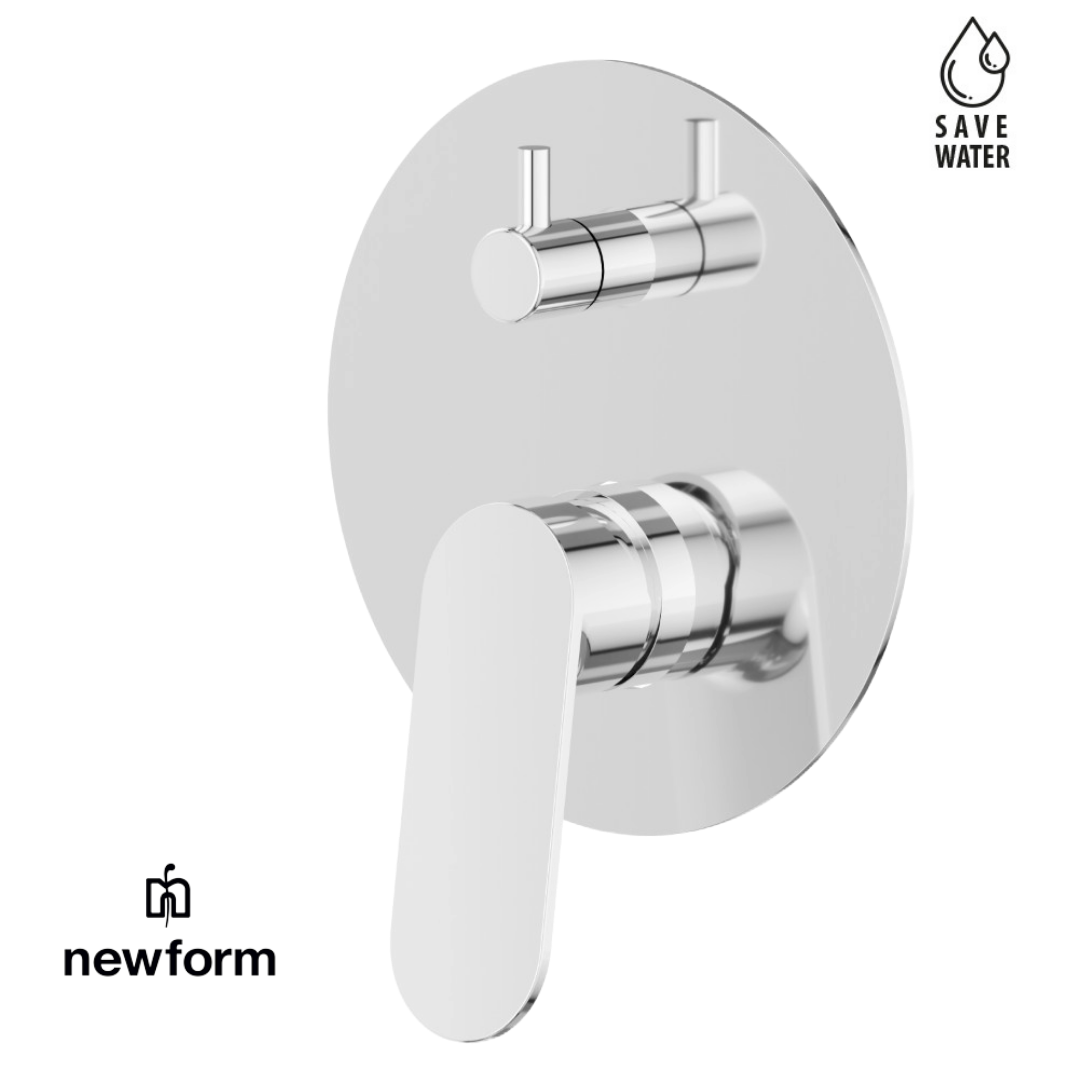 Miscelatore monocomando ad incasso completo parte incasso e parte esterna Rise Up Newform