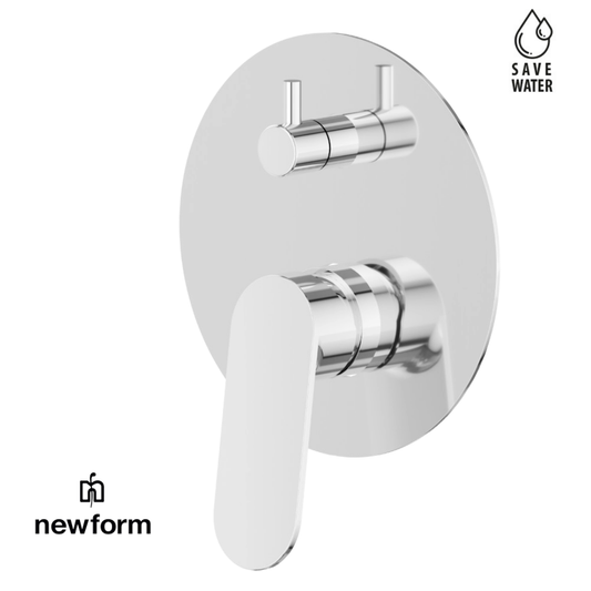 Miscelatore monocomando ad incasso completo parte incasso e parte esterna Rise Up Newform