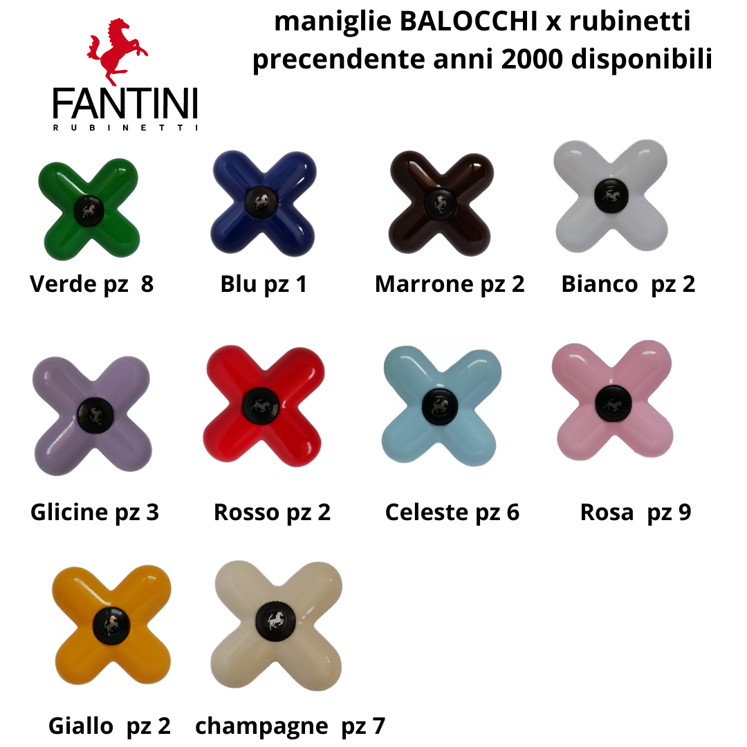 Fantini I Balocchi  maniglia VERDE  con placchetta e cappuccio