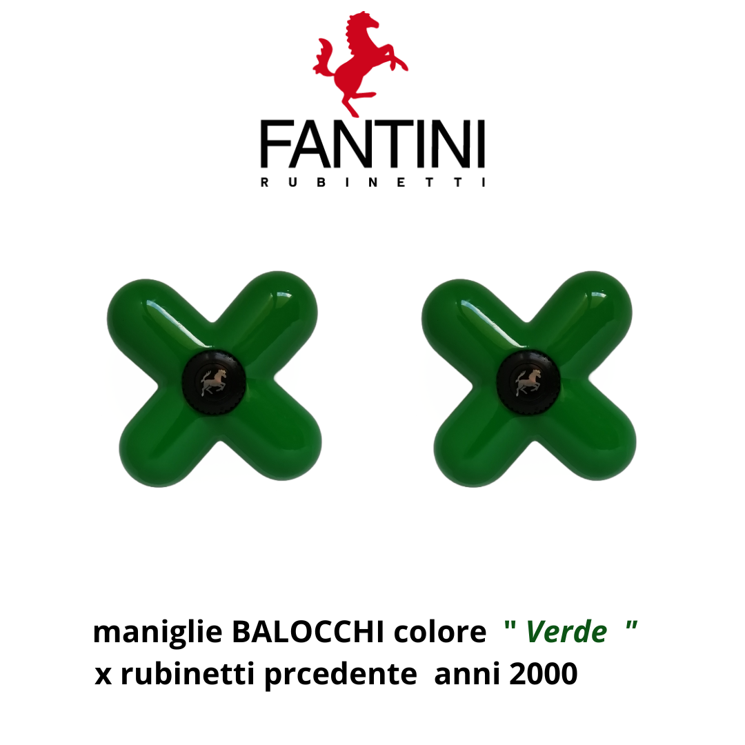 Fantini I Balocchi  maniglia VERDE  con placchetta e cappuccio