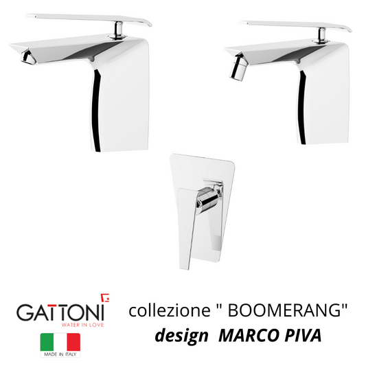 Gattoni Boomerang rubinetti  lavabo bidet incasso doccia