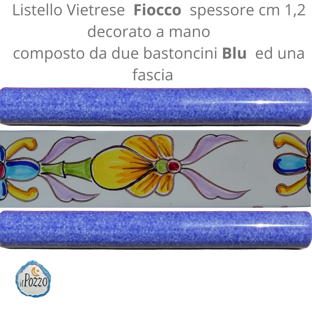 Listelli decorati a mano Fiocco  composta da tre pezzi  IL POZZO