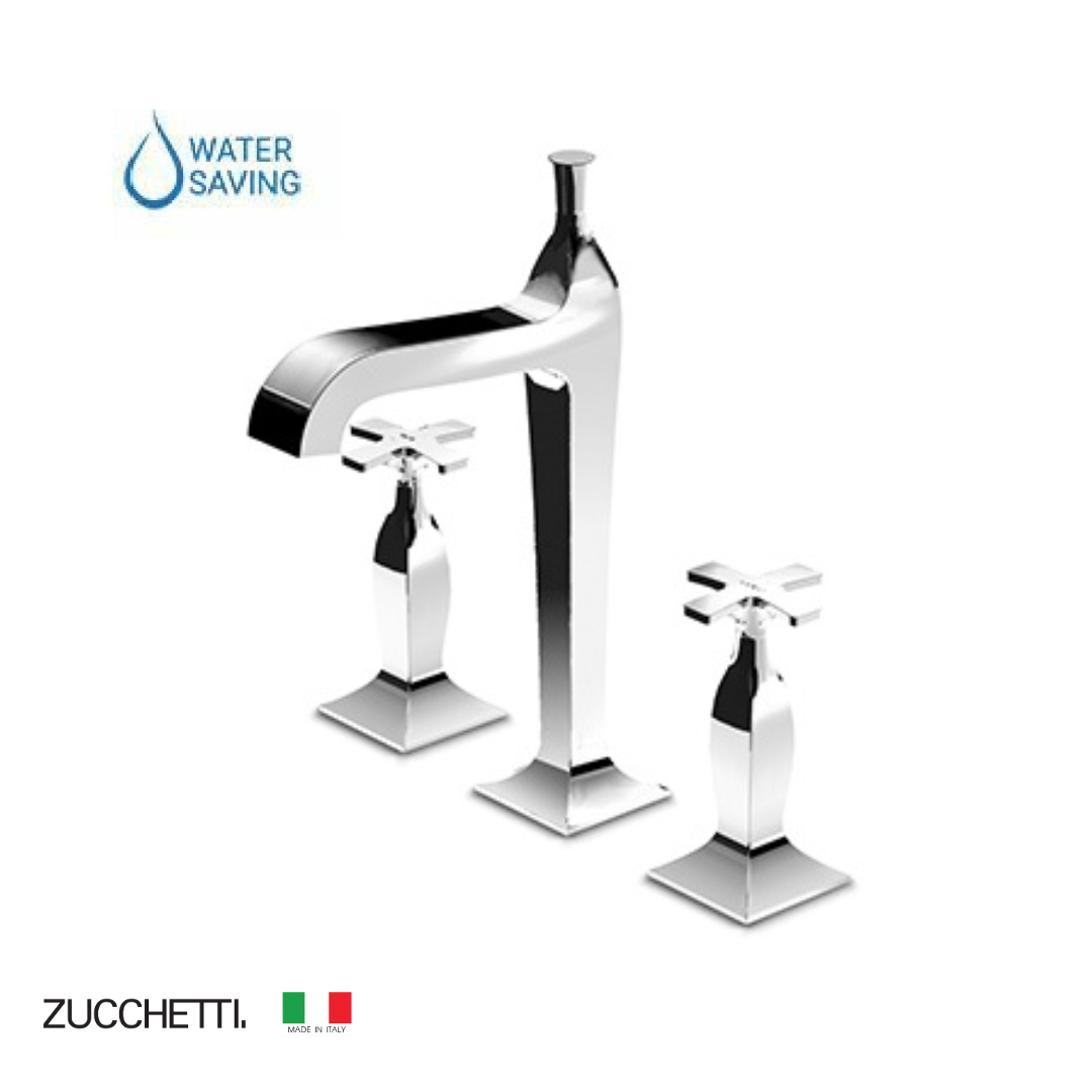 Zucchetti Bellagio Batteria lavabo a 3 fori bocca alta