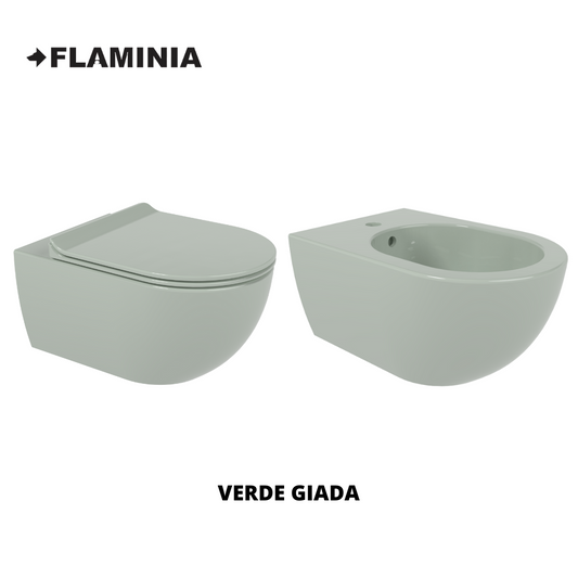 sanitari sospesi App Flaminia Verde Giada vaso GOSILENT