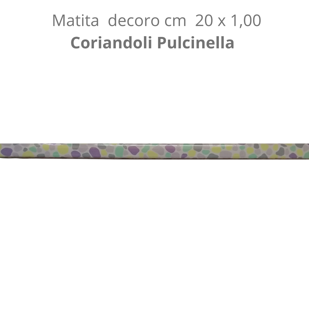 Matita in ceramica decorota cm 20 x 1,00 Pulcinella