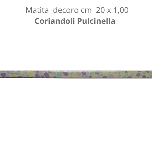 Matita in ceramica decorota cm 20 x 1,00 Pulcinella