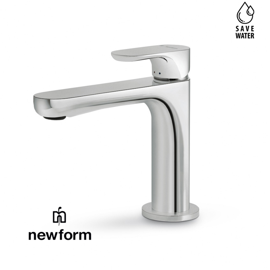 Linfa II Miscelatore monocomando per lavabo senza scarico Newform