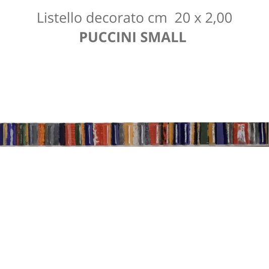 Listello in ceramica decorato PUCCINI SMALL 20 x 2,00