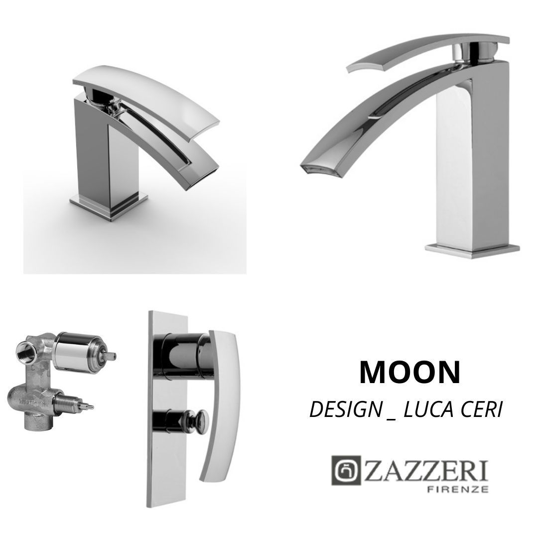 Zazzeri  Moon Mono rubinetti lavabo bidet incasso doccia 2 uscite