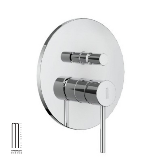 Miscelatore Jazz monocomando ad incasso doccia con deviatore 2 vie cromo lucido con sistema install box