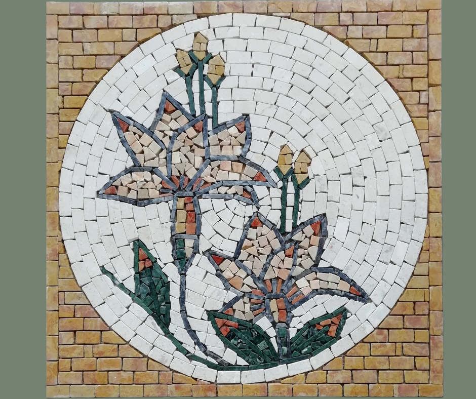 Tappeto in mosaico di Marmo cm 66x66x1