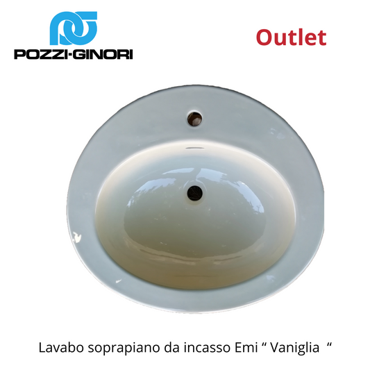 Lavabo Vaniglia  sopra piano Emi  Pozzi Ginori