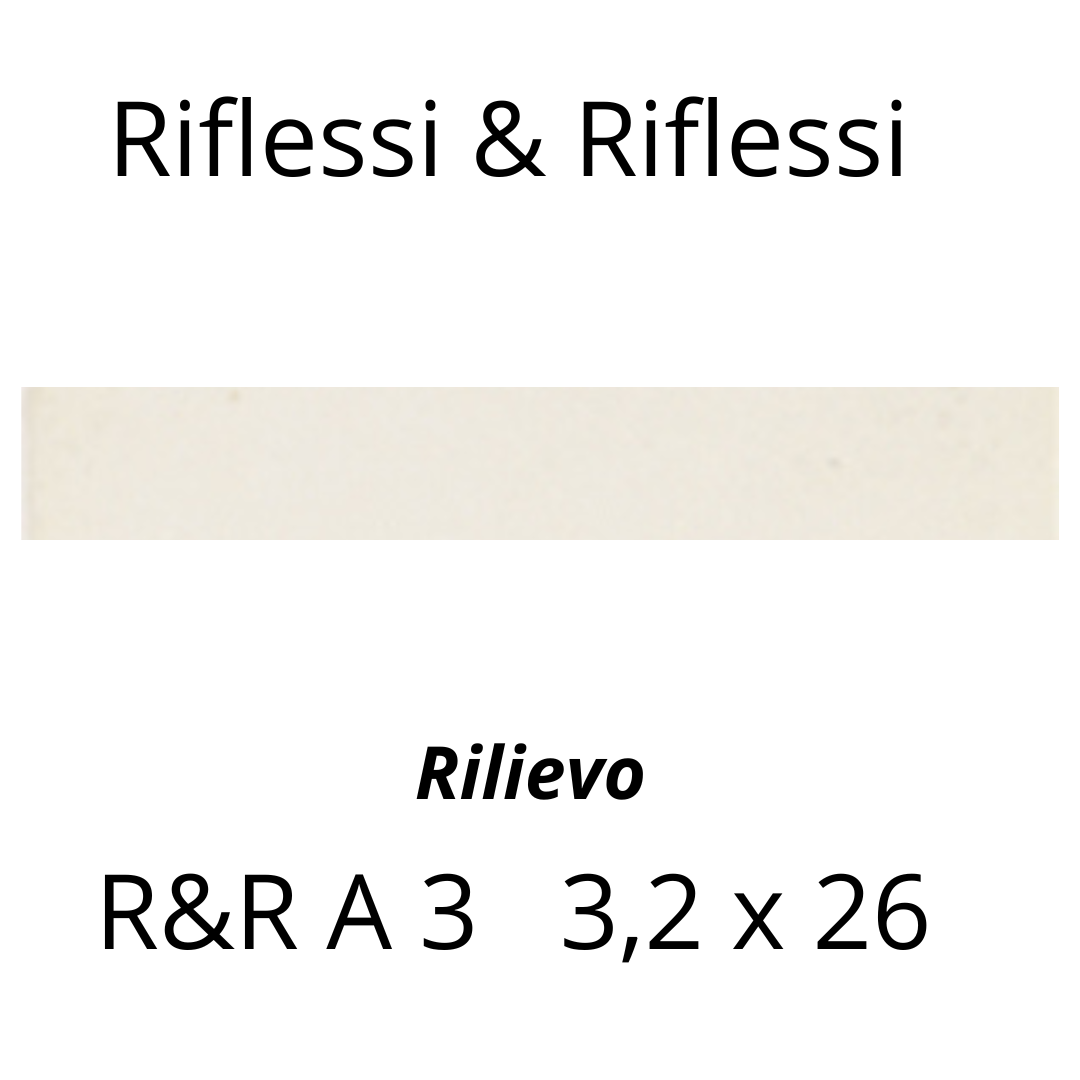 Ceramica Bardelli Riflessi & Riflessi Rilievo 3,2x26 _ Tozzetto 6,5x6,5