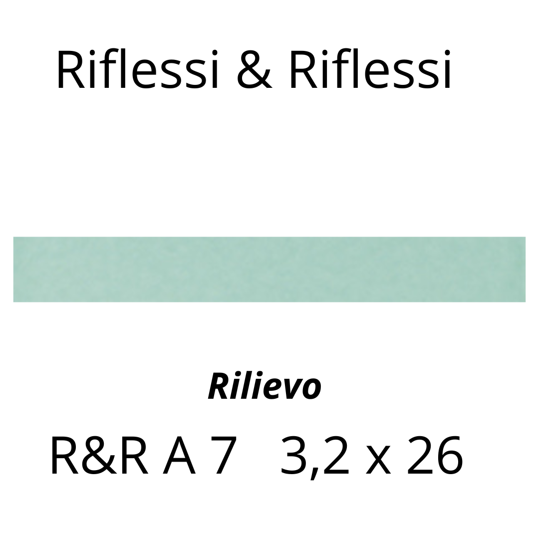 Ceramica Bardelli Riflessi & Riflessi Rilievo 3,2x26 _ Tozzetto 6,5x6,5