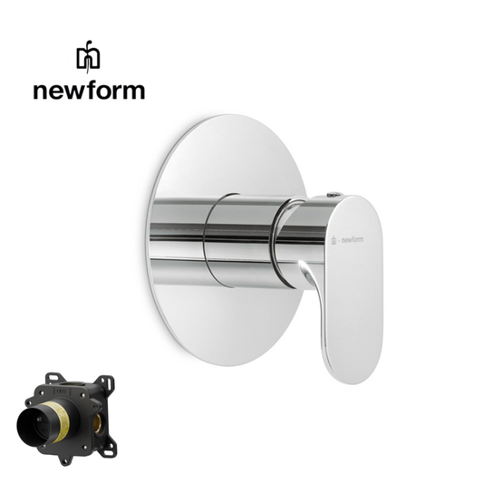 Linfa II MISCELATORE MONOCOMANDO AD INCASSO AD UNA USCITA COMPLETO NEWFORM