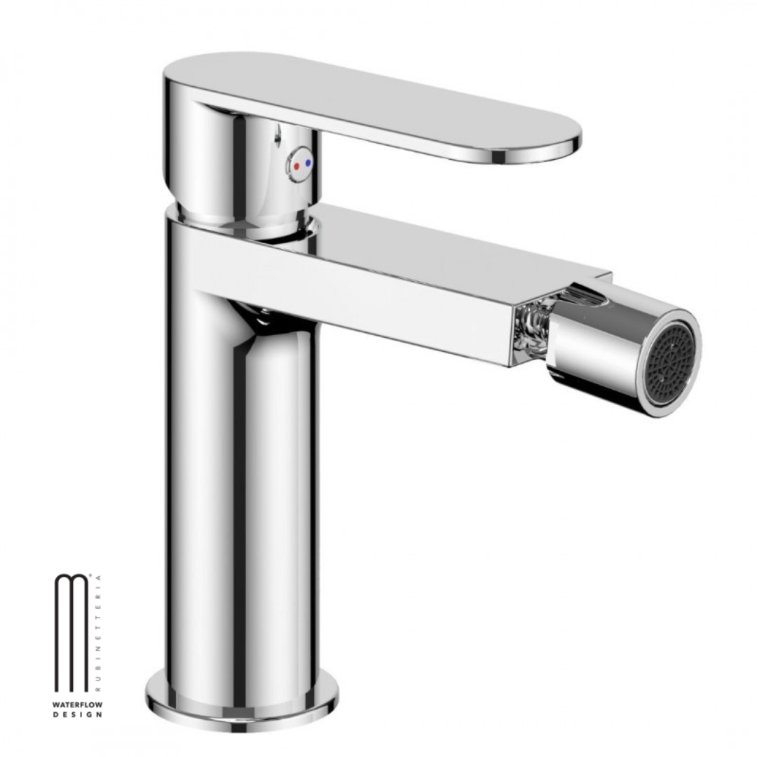Miscelatore ONE  monocomando per bidet in ottone cromato  con cartuccia da mm 25