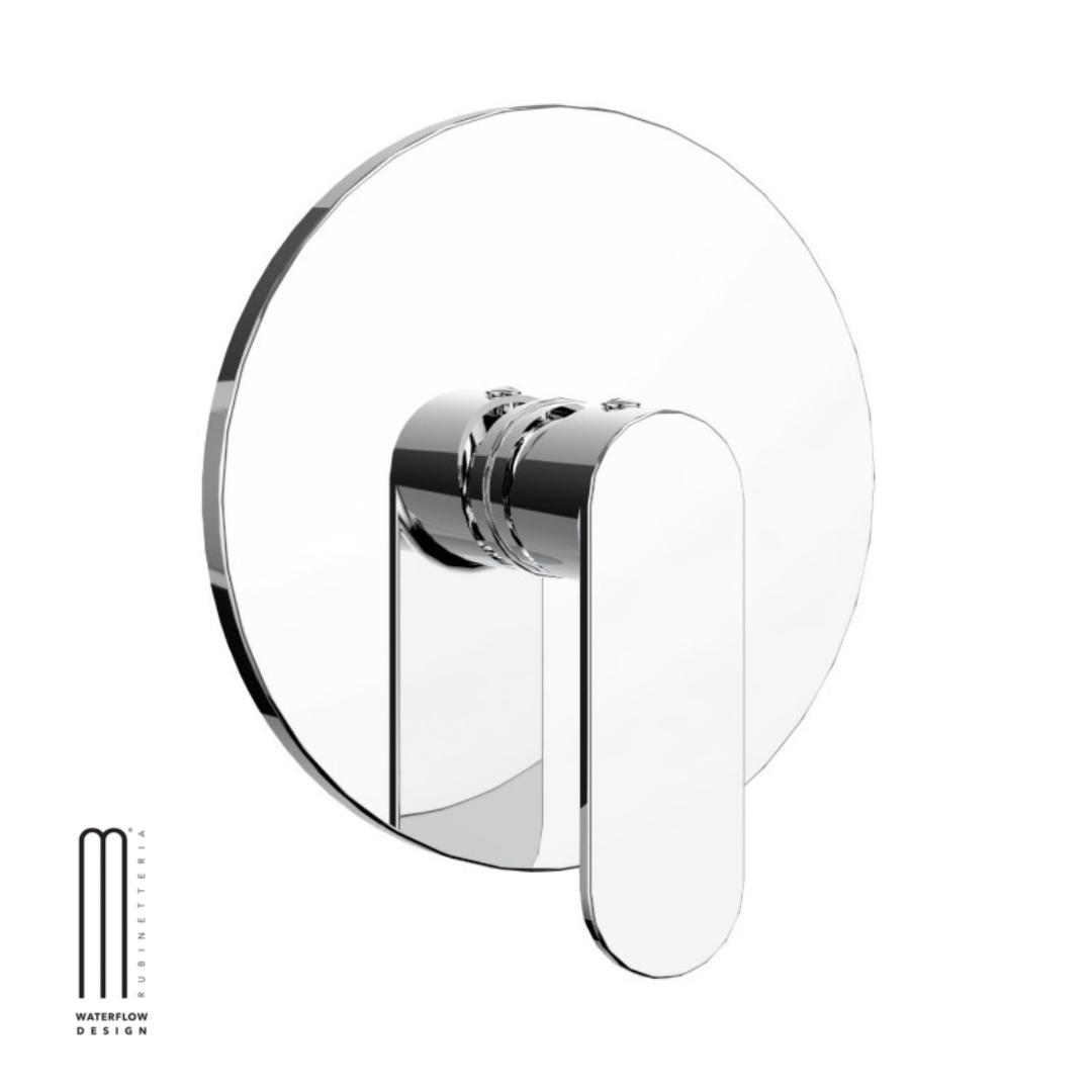 Miscelatore ONE monocomando ad incasso doccia a parete 1 via cromo lucido con sistema install box