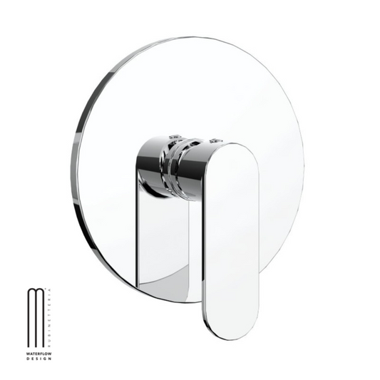 Miscelatore ONE monocomando ad incasso doccia a parete 1 via cromo lucido con sistema install box