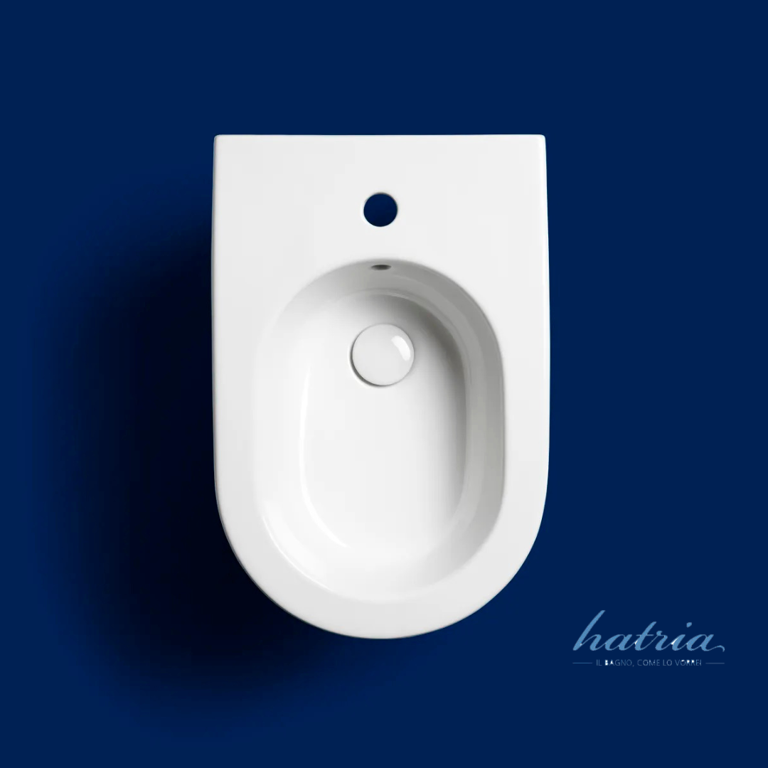Hatria Fusion vaso bidet e coprivaso bianco Lucido