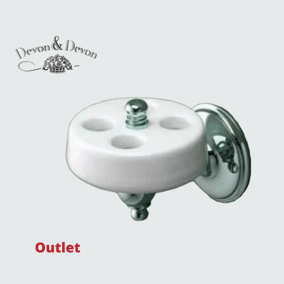 Devon & Devon Old Navy porta spazzolino  cromato lucido