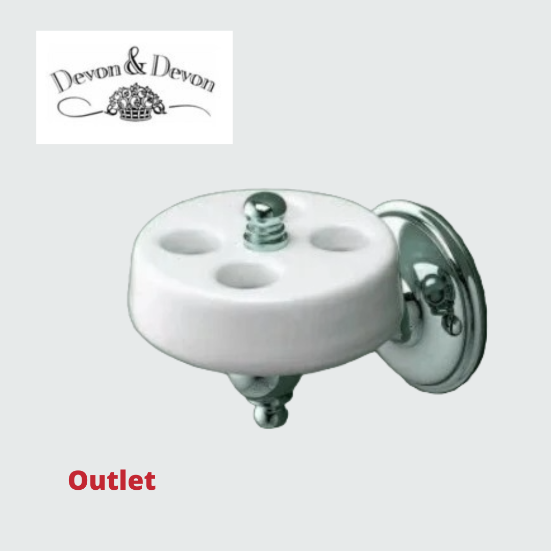 Devon & Devon Old Navy porta spazzolino  cromato lucido