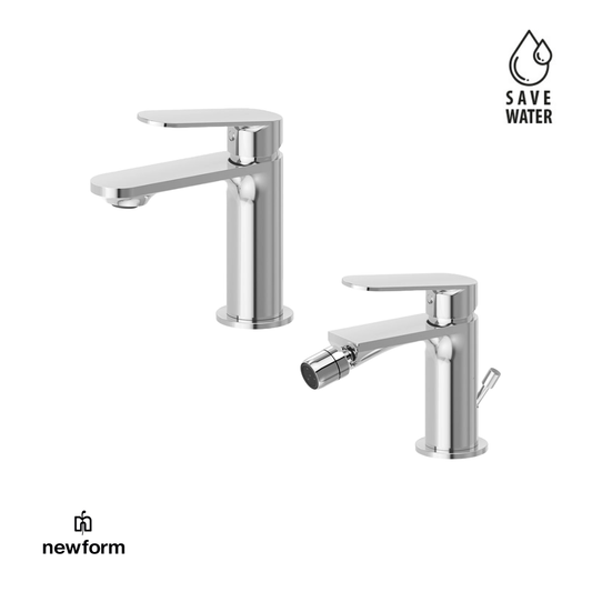 Set rubinetti lavabo e bidet Rise Up Newform